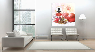 🎨 Déco Créative : Plaques Photo FOREX® boule rouge de noel
