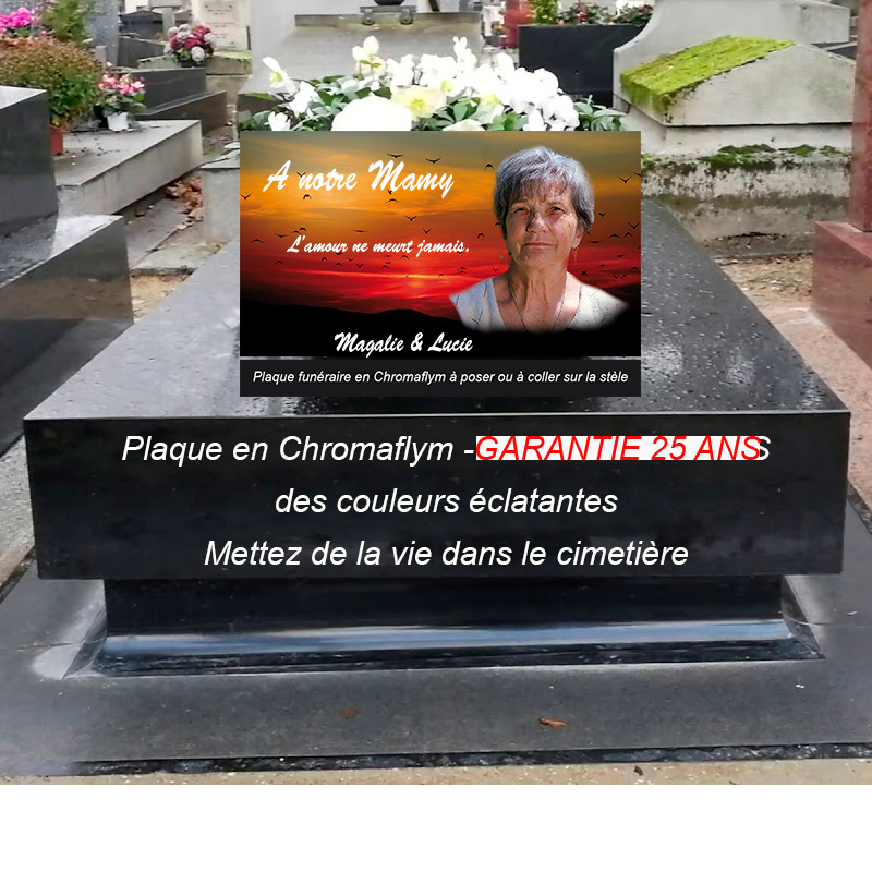 plaque funéraire pour tombe à personnaliser