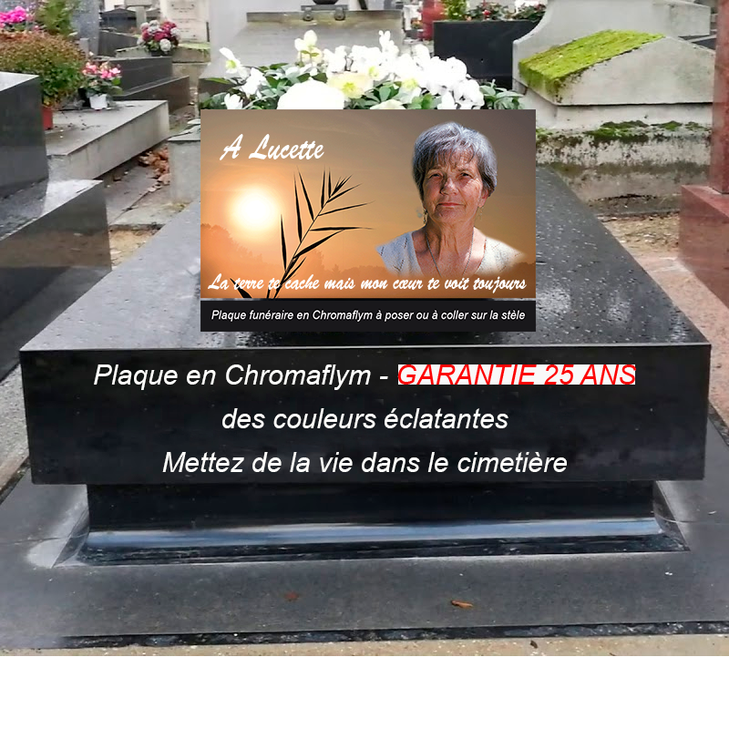 plaque à personnaliser pour tombe avec photo| La boutique des petits anges™