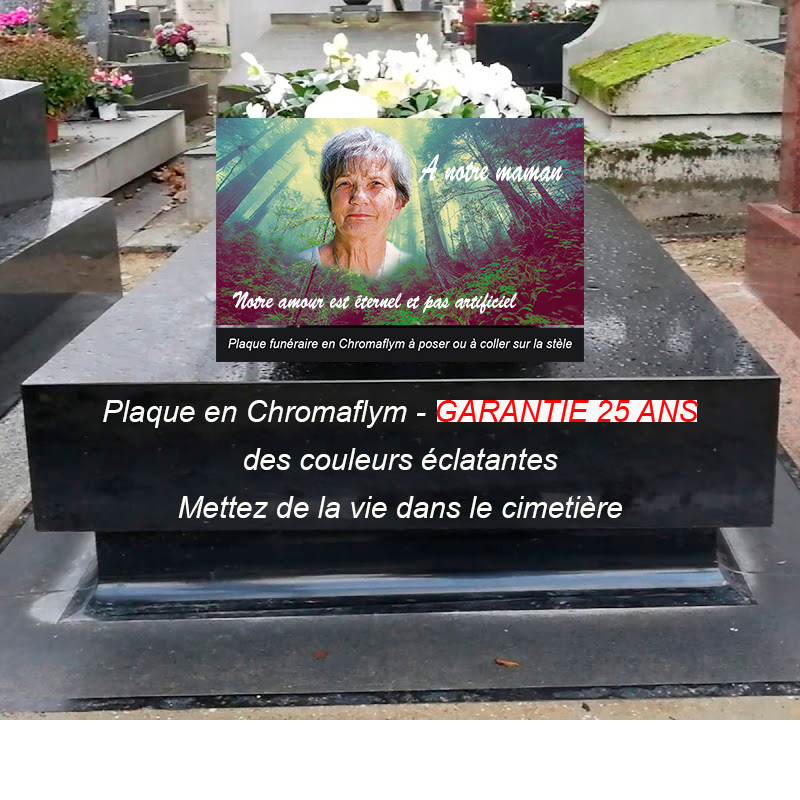 plaque pour stèle