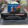 plaque funéraire pour columbarium et stèle