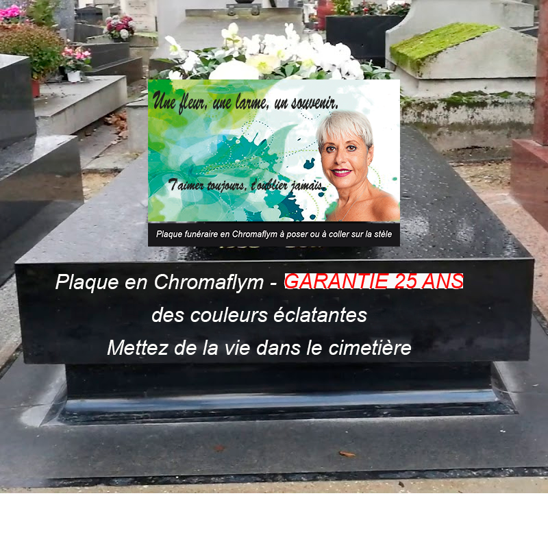 plaque funéraire pour columbarium et stèle à personnaliser feuille abstraite