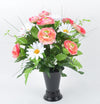 Bouquet de renoncule rose et marguerite