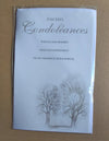 lot de 5 cartes  de condoléances doubles + enveloppes