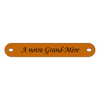 Inter funéraire - modèle arrondi - coloris or brossé