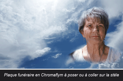 Plaque Funéraire Ciel Bleu