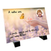 Plaque funéraire avec petit papillon
