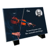 Plaque funéraire avec violoniste
