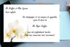 Cartes de Remerciements <br> Décès " Orchidée "